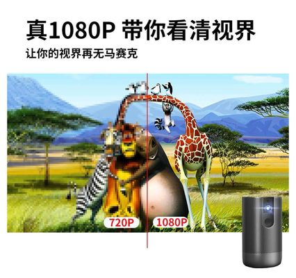 Full HD DLP 0.23"DMD 4K Smart Mini Portable Projectors 0.86kg 300 Inch