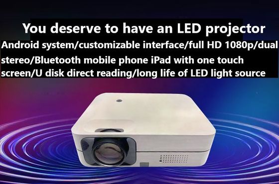 1920*1080dpi WIFI LCD Android Mini Portable Projectors For Hotel Cinema